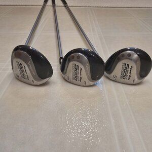 POWER PLAY SELECT 5000 GOLF CLUBS 3 5 7 TUNGSTEN HI C.O.R. STAINLESS RH